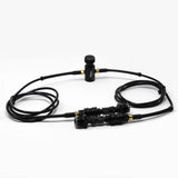 Double tuyaux d'air flexible Ninja avec raccord rapide et vannes d'arrêt