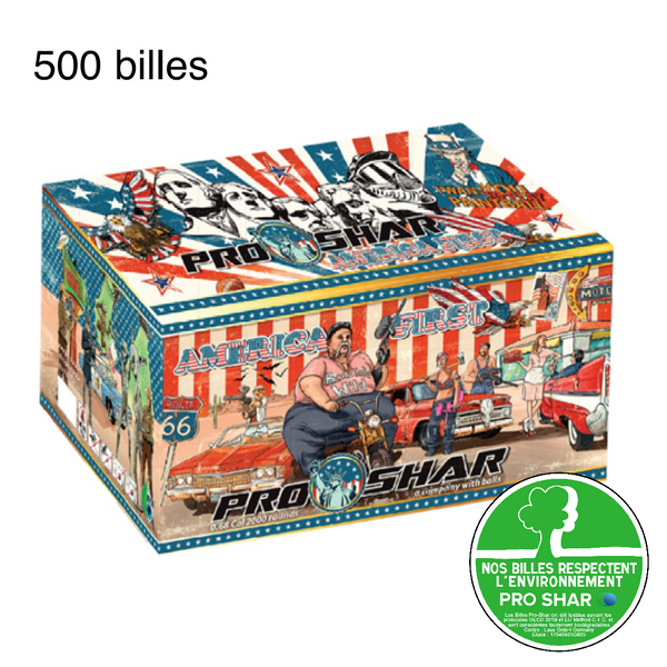 Billes Pro Shar America First (sachet de 500) .68