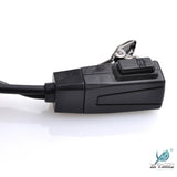 Diskretes Headset und taktische KENWOOD PTT-Taste