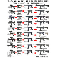 Tippmann A5 conversion kit -&gt; Tacamo Vortex MAGFED (includes 5 magazines)