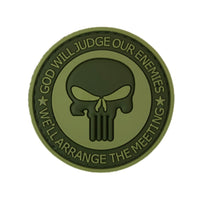 Patch PUNISHER MEETING PVC VERT OLIVE