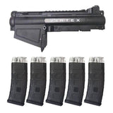Tippmann A5 conversion kit -&gt; Tacamo Vortex MAGFED (includes 5 magazines)