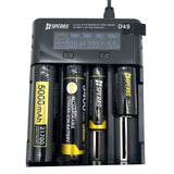 Chargeur de batterie quadruple D4S LCD Speras