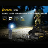 Lampe frontale Speras SH20 (3000 lumens)