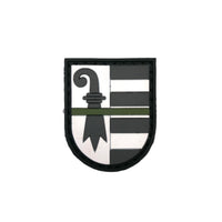 JURA-Kantonpflaster „Thin Green Line“ SCHWARZ