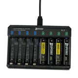 Chargeur de batterie Speras NL8 pour 8 batteries AA/AAA