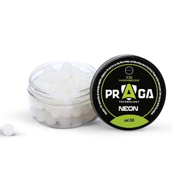 50 Billes PRAGA phosphorescentes calibre 0.50 1,2gr.