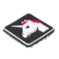 WHITE Unicorn PVC Patch