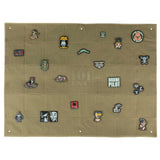 Tapis Velcro pour patchs et badges 75x100 cm TAN