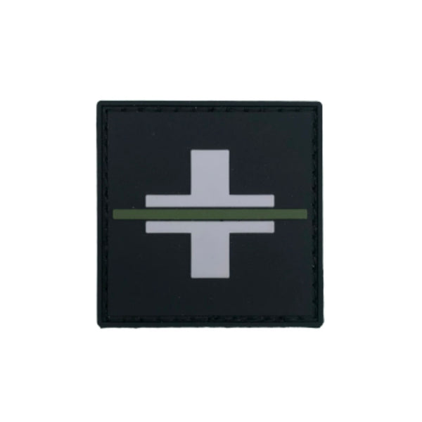 Patch Switzerland "Thin Green Line" BLACK