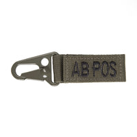 Tactical key ring - AB positive OLIVE GREEN