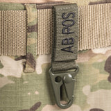 Tactical key ring - AB positive OLIVE GREEN