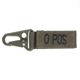 Tactical key ring - O positive OLIVE GREEN