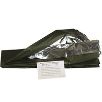 Couverture de survie argent/vert olive