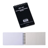 Petit carnet quadrillé à spirales waterproof