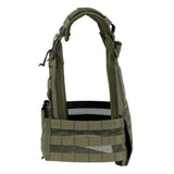 Gilet tactique porte-plaque lasercut QR VERT OLIVE