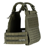 Gilet tactique porte-plaque lasercut QR VERT OLIVE