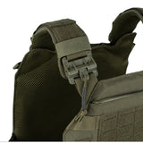 Gilet tactique porte-plaque lasercut QR VERT OLIVE