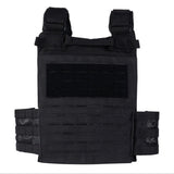 Gilet tactique porte-plaque lasercut QR NOIR