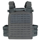 Gilet tactique porte-plaque lasercut QR GRIS