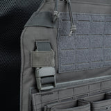 Gilet tactique porte-plaque lasercut QR GRIS