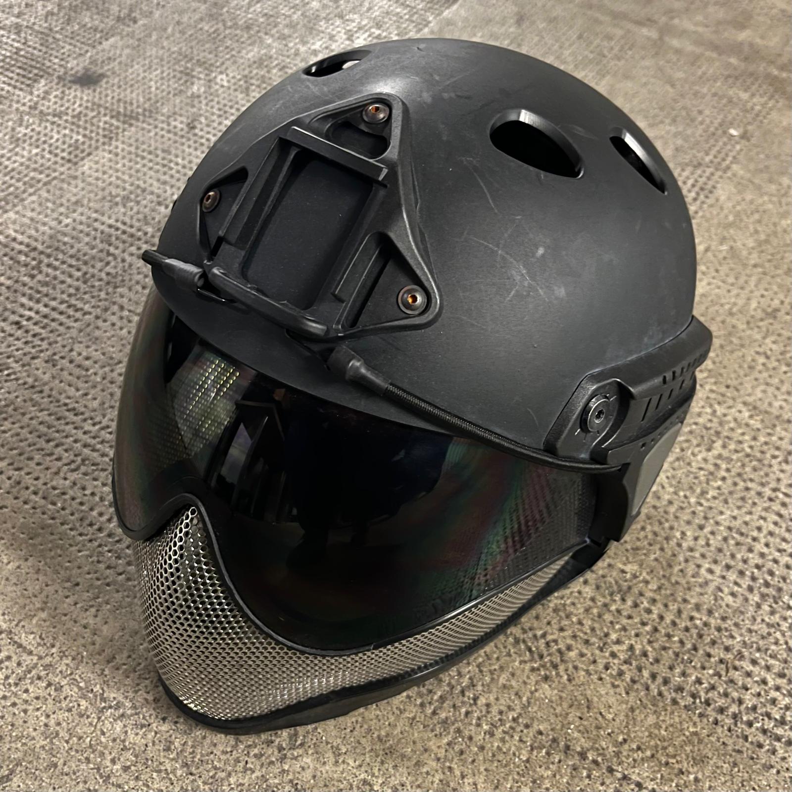 Masque Paintball Intégral Scott USA Pursuit – Noir, Visière, NEUF (vintage)