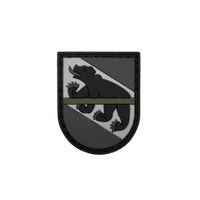 Patch canton BERNE "Thin Green Line" NOIR
