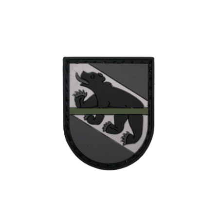 Patch canton BERNE "Thin Green Line" NOIR