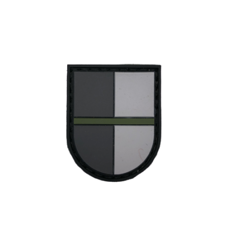 Patch canton LUCERNE "Thin Green Line" NOIR