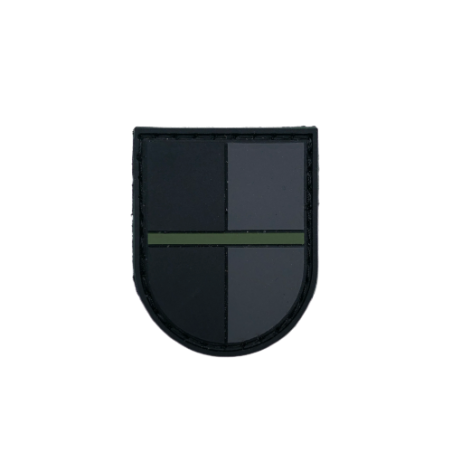 Patch canton TESSIN "Thin Green Line" NOIR