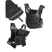 BLACK plate carrier tactical vest