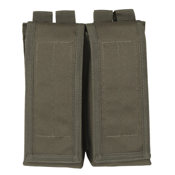 Double magazine pouch with flap OLIVE GREEN