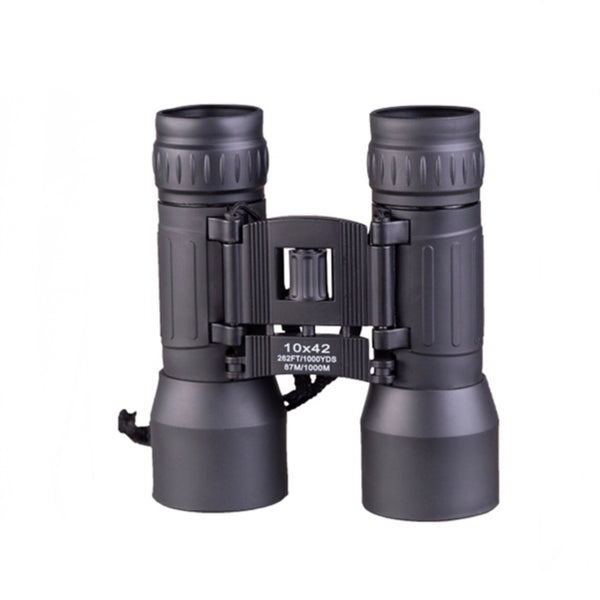 Zusammenklappbares Fernglas 10x42 SCHWARZ