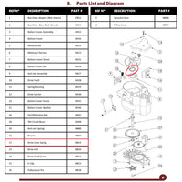 Drive spring for BOX MCS magazine (#22 Box Magazine drive cone spring)