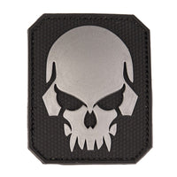 Large BLACK Skull Patch