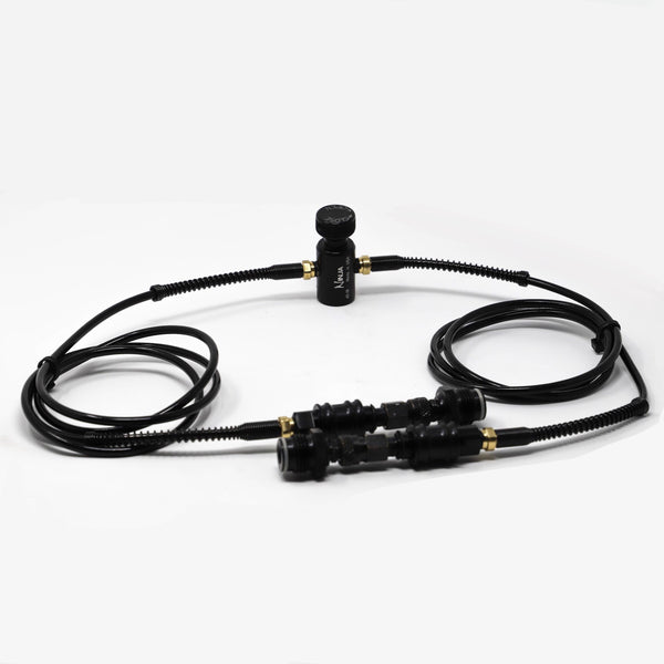 Twin Ninja Flexible Air Hoses with Quick Connect and Shutoff Valves