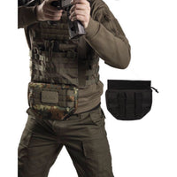 Schwarze Tasche zum Herunterfallen