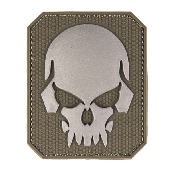 Large OLIVE GREEN Skull patch