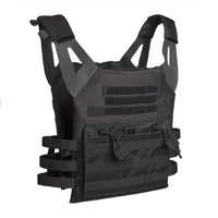 BLACK plate carrier tactical vest