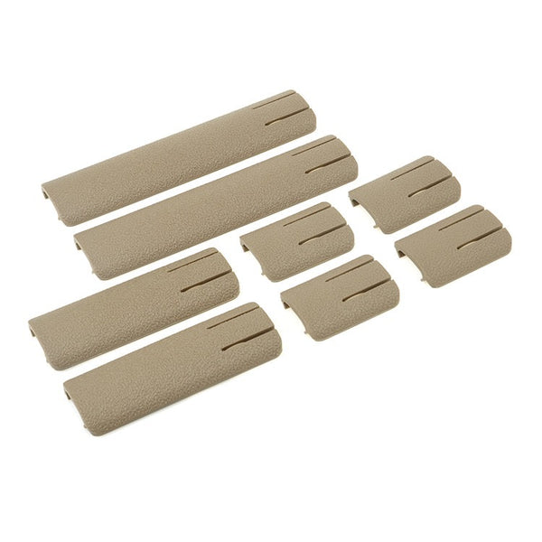 Cache-rails Picatinny 8 pièces (3 longueurs) TAN