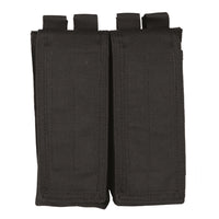 Double magazine pouch with flap BLACK