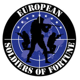 PVC-Namensschild EUROPEAN SOLDIERS OF FORTUNE