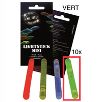 10 Mini cyalumes (light sticks) 4cm GREEN