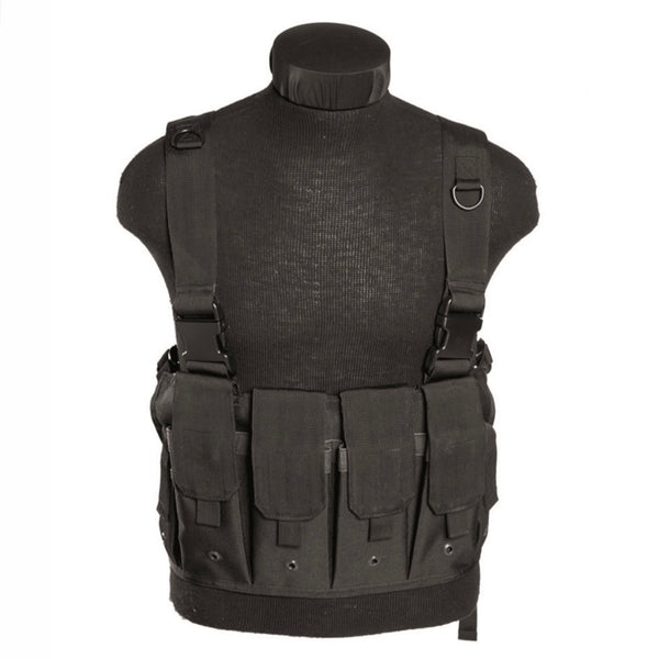 6-pocket tactical harness BLACK