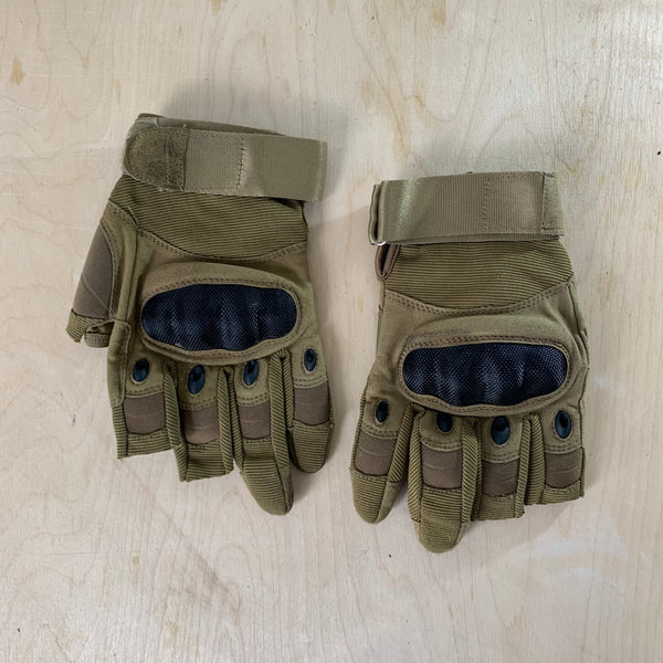 USED ​​- TAN gloves - size L