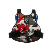 Reversible bib for children RED/BLUE CAMO