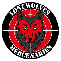 Badge PVC LONEWOLVES MERCENARIES