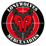 Badge PVC LONEWOLVES MERCENARIES