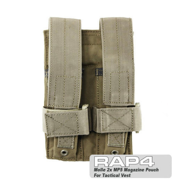 Double magazine pouch with flap for TAN long magazine