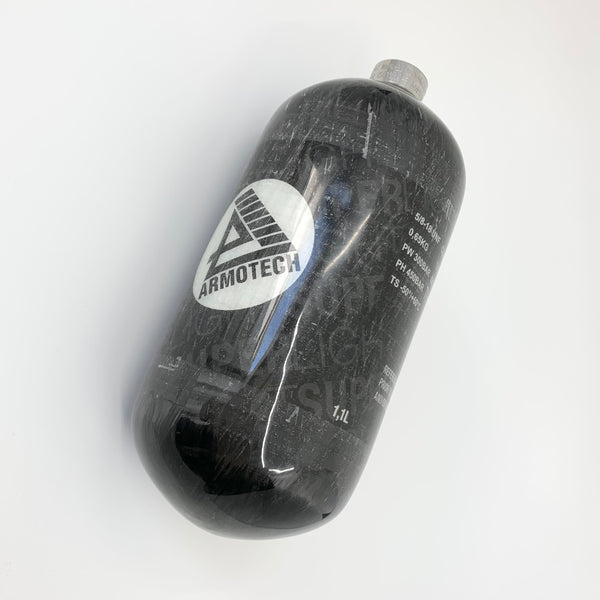 Armotech Supralite carbon bottle - 1.1 liter (68ci) in 4500psi (300bar)